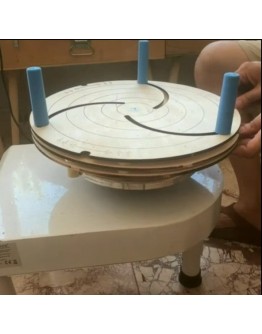40 Cm El Yapımı Huş Kontrplak Seramik Torna Merkezleme: