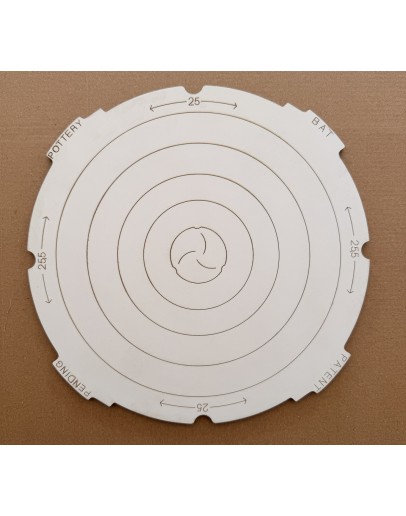 Pottery Bat  1 Adet 25 - 25,5 cm Torna Plaka