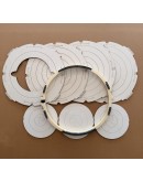 Pottery Bat  27 - 27,5 cm  / 15 cm 6 lı Torna Plaka Seti