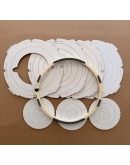 Pottery Bat  28 - 28,5 cm / 15 cm 6 lı Torna Plaka Seti