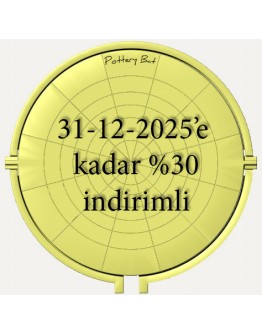 Pottery Bat  25 cm 5 li Torna Plaka Seti