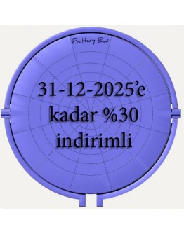 Pottery Bat 27-28 cm 5 li Torna Plaka Seti