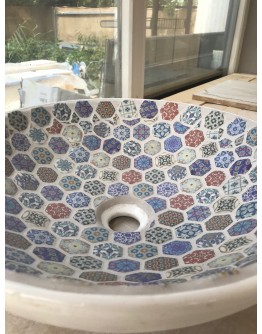 Mozaik Çanak Lavabo