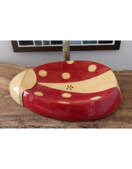 Ceramic Ladybug Sink 