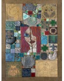 Broken Girl Ceramic Collage Wall Panel