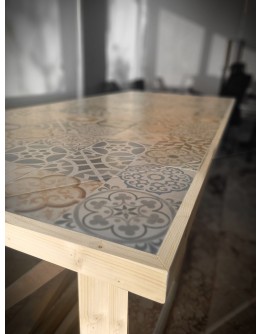 Rustic Tile Ceramic Table