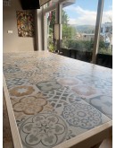 Rustic Tile Ceramic Table