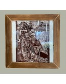 Halı Tüccarları Sgraffito Çini Pano