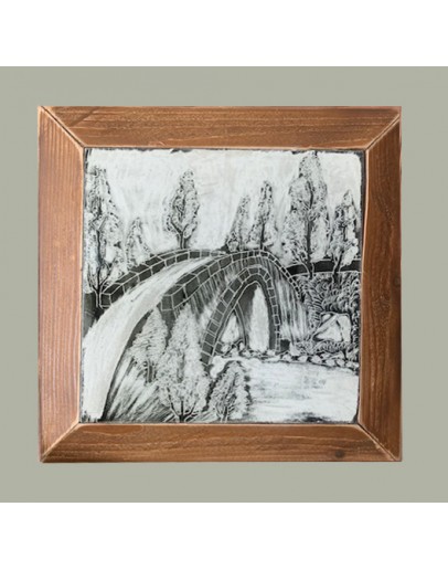 Köprü Sgraffito Çini Pano