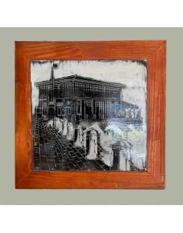 Moda Vapur iskelesi Sgraffito Çini Pano