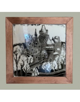 Castle Germany Sgraffito Tile Panel