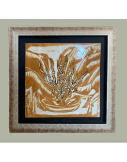 Gazelles Drinking Water Sgraffito