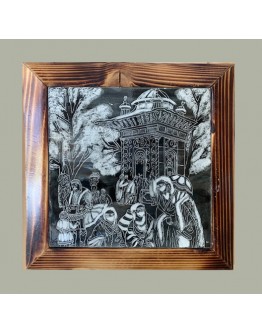 Osmanlı Kadınları Sgraffito Çini Pano