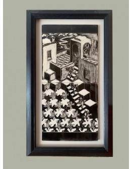 Dimensional Ladder Sgraffito