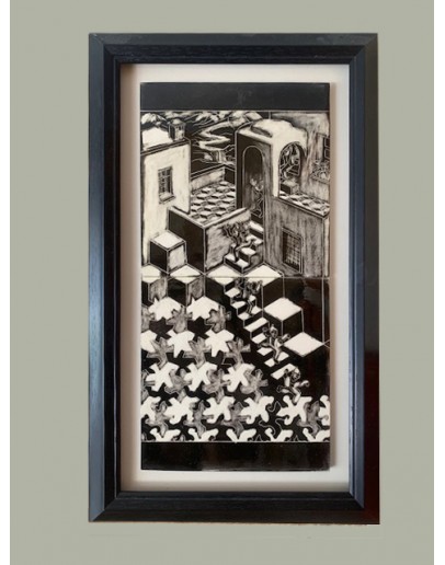 Dimensional Ladder Sgraffito